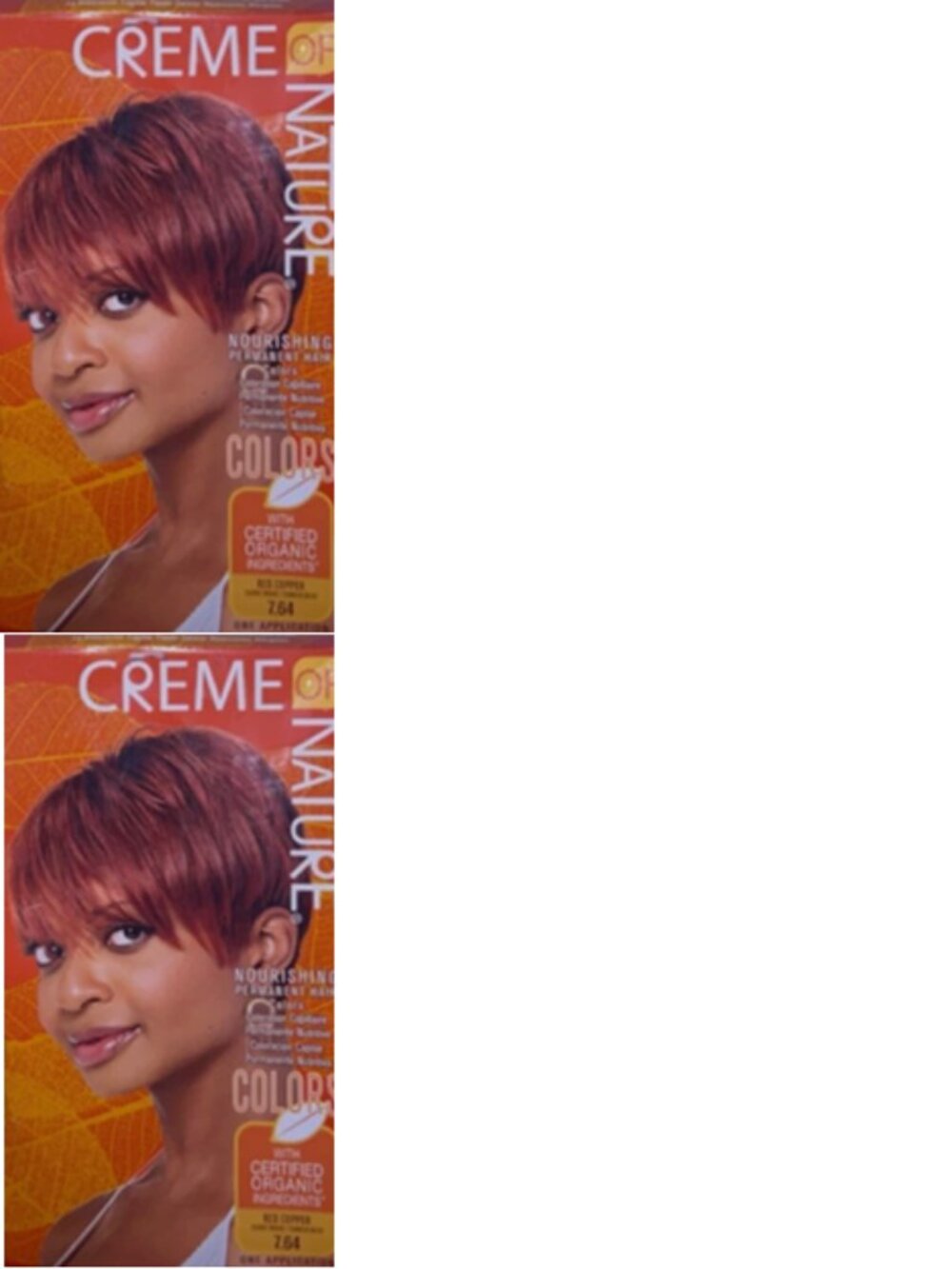 Creme of Nature Nourishing Permanent Hair Color shade 7.64 Red Copper Lot of 2